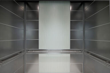 LEVELe-107 Elevator Interior with customized panel layout